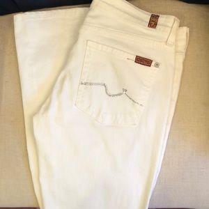 Seven for all Mankind - White bootcut jeans